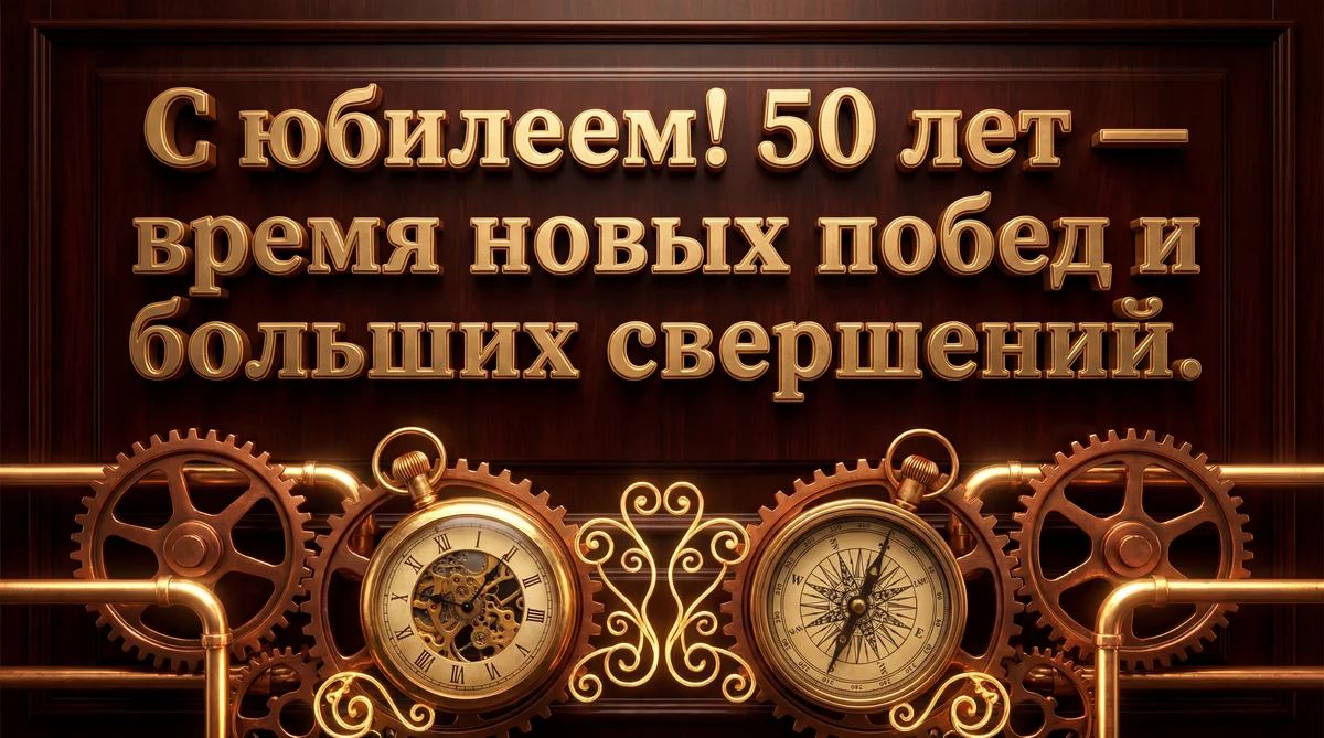 поздравление с днём рождения мужчине 50 лет