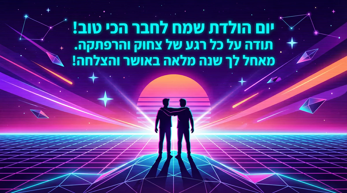 יום הולדת שמח לחבר הכי טוב