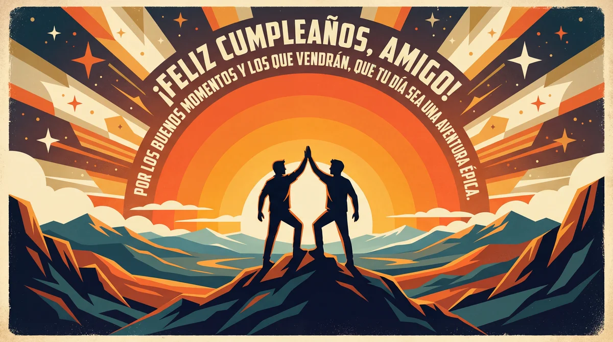 tarjeta de cumpleaños para un amigo