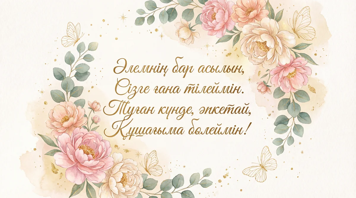 Әпкемізді туған күнімен құттықтау