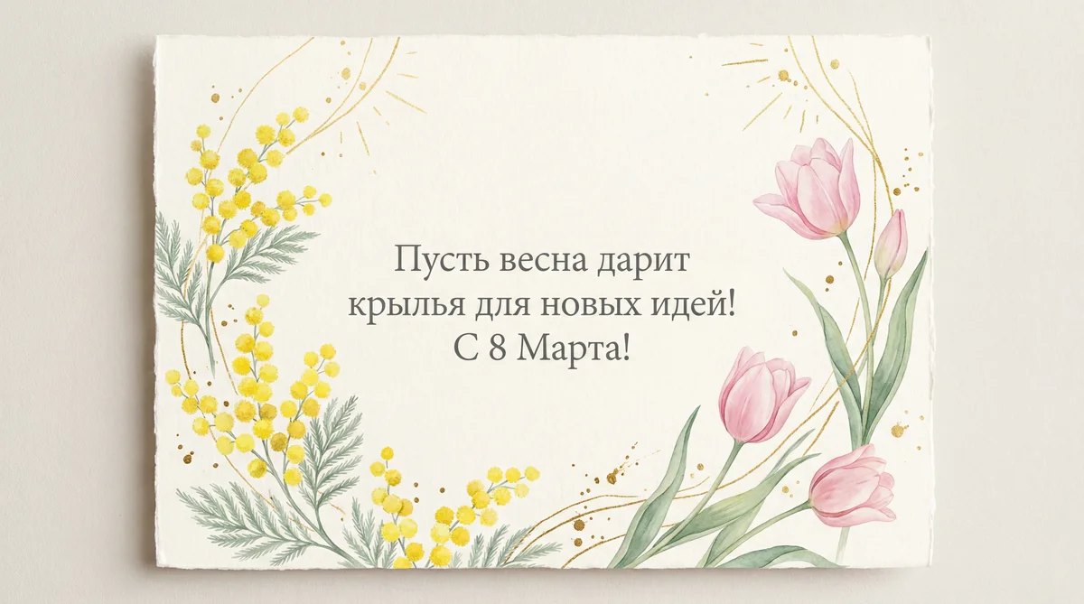 поздравление с 8 марта для коллеги