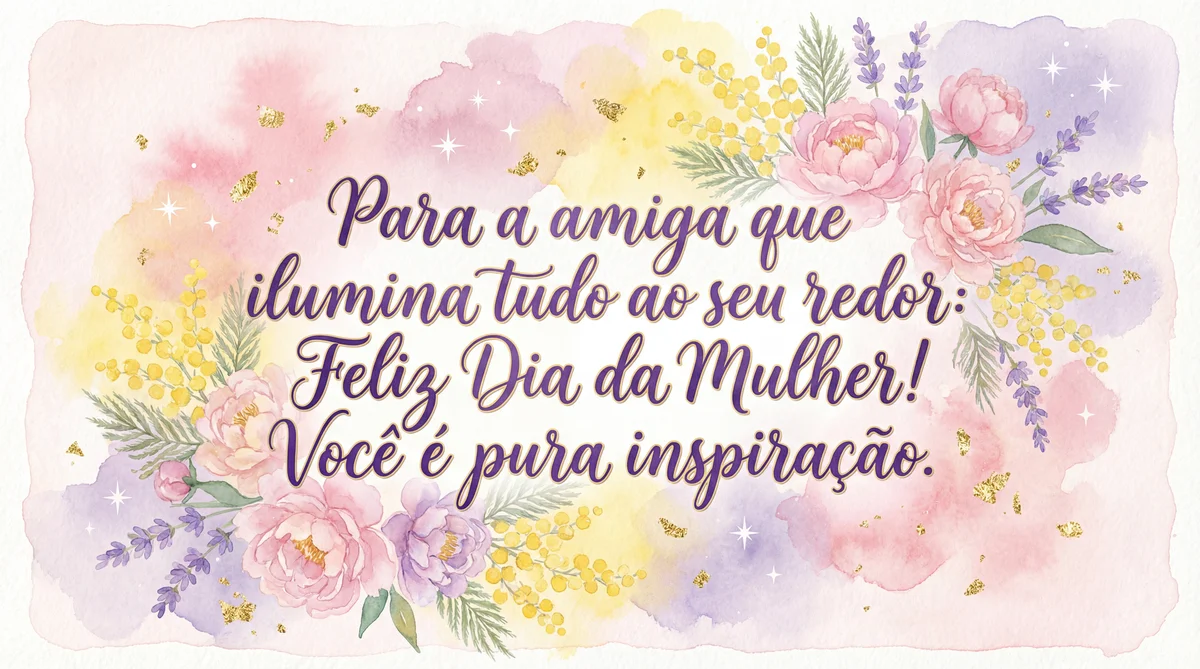 Cartão de Dia da Mulher para uma amiga especial
