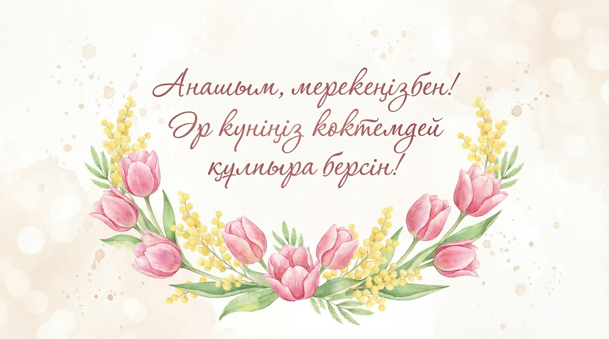 8 наурызға арналған анаға құттықтау