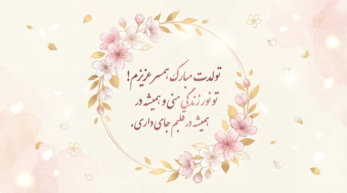 کارت تبریک تولد همسر عزیزم