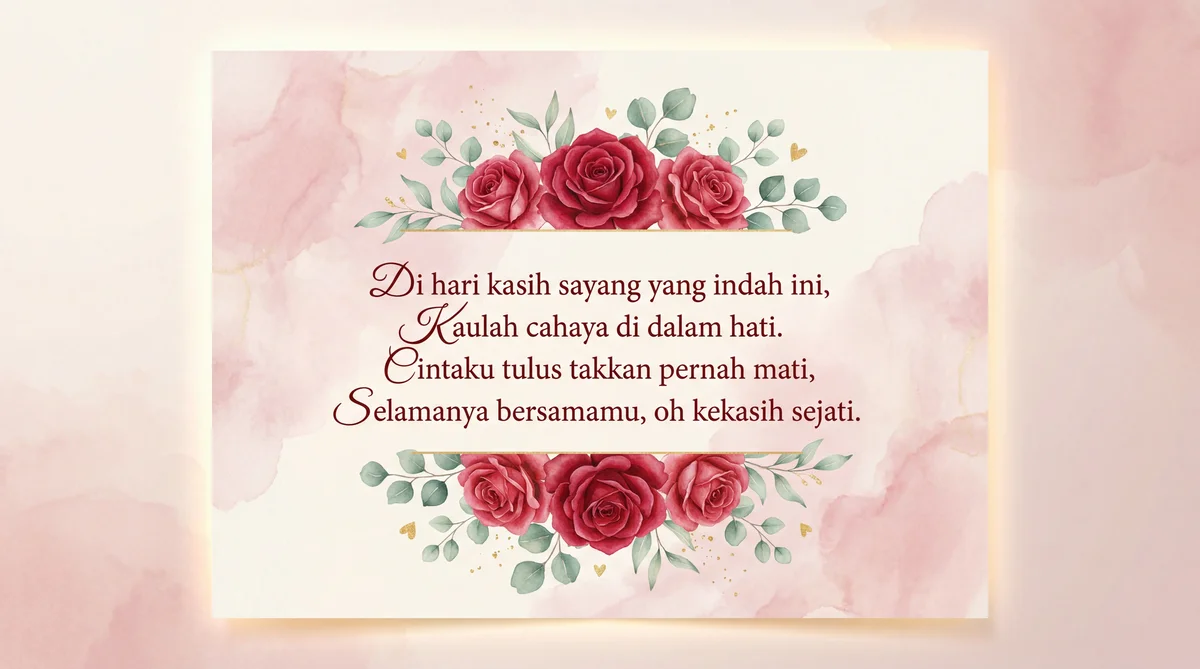 Ucapan Hari Valentine romantis untuk kekasih