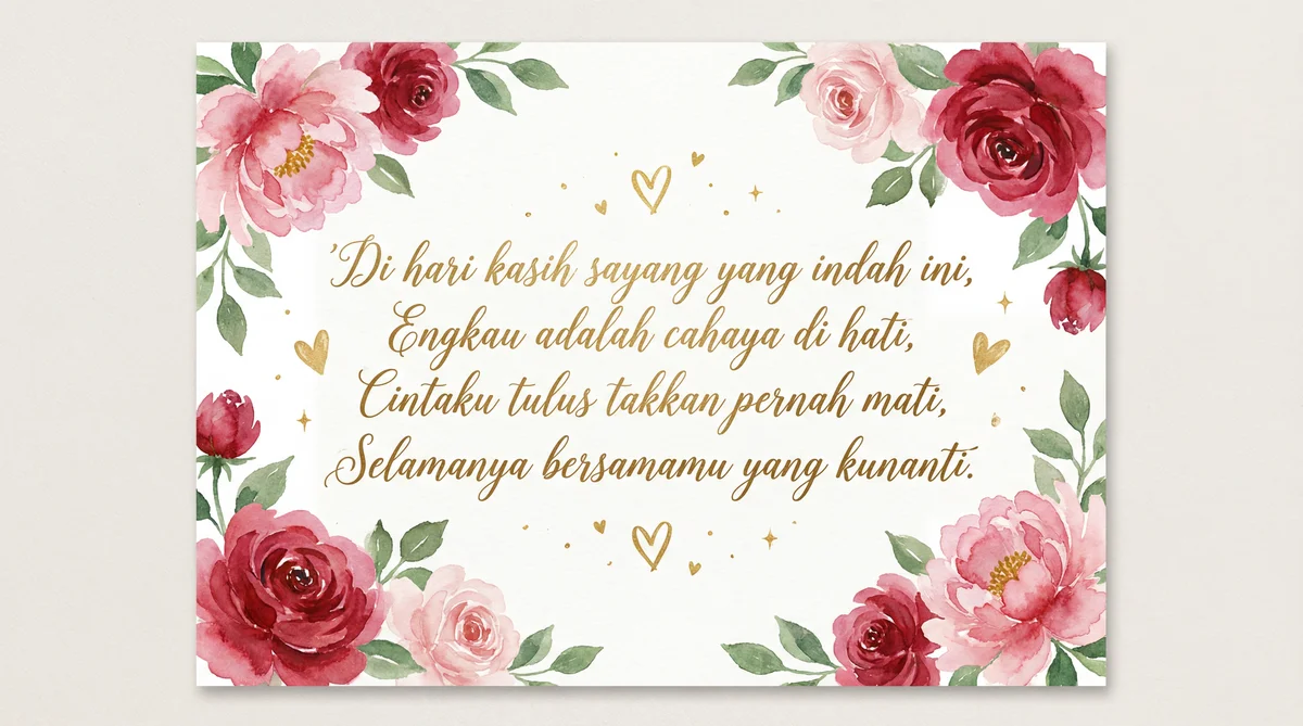 kartu ucapan Valentine untuk pacar