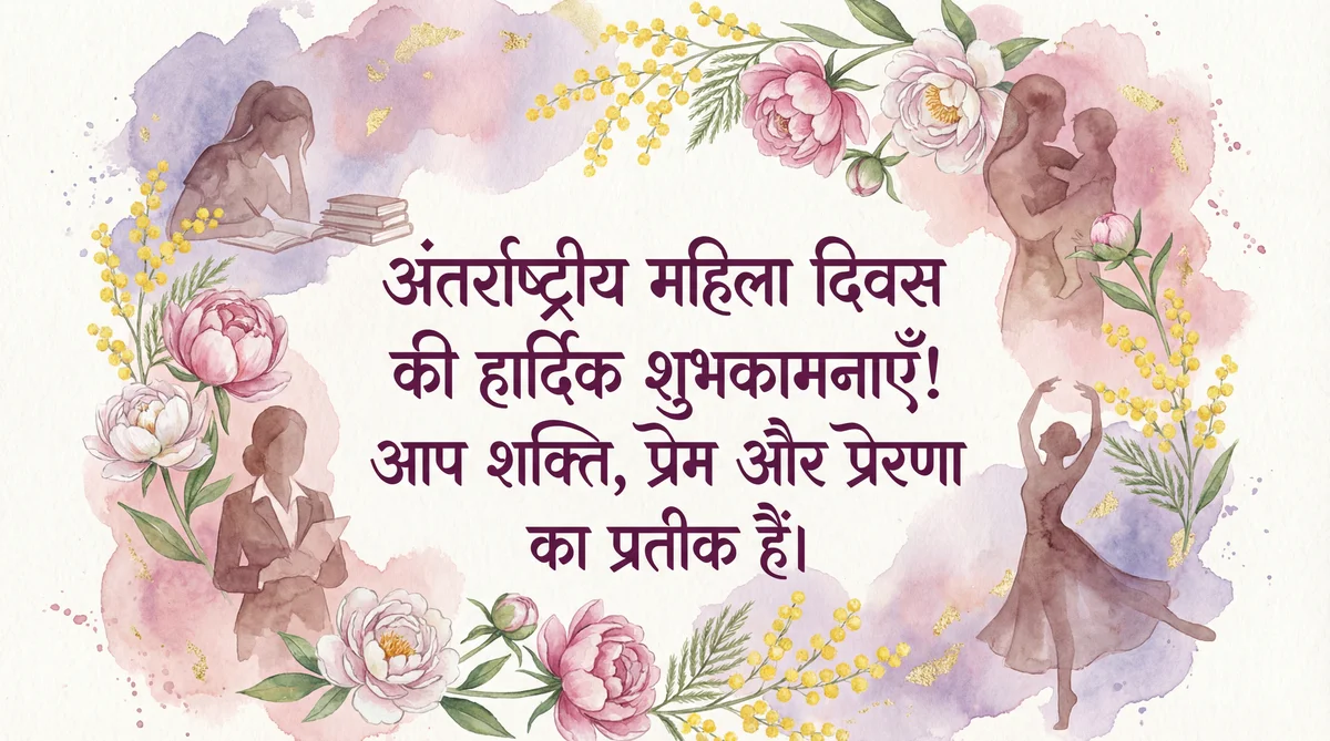 अंतर्राष्ट्रीय महिला दिवस की शुभकामनाएँ
