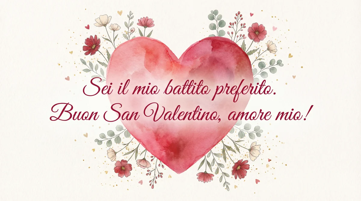 messaggio romantico per San Valentino