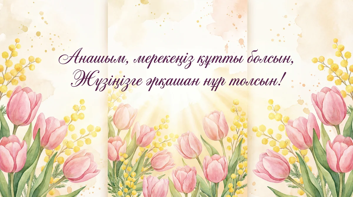 Анаға 8 наурыз мерекесіне арналған құттықтау