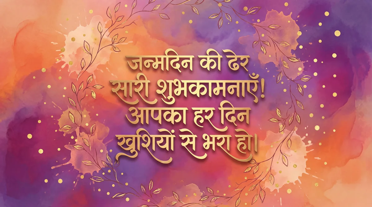 जन्मदिन की शुभकामनाएँ