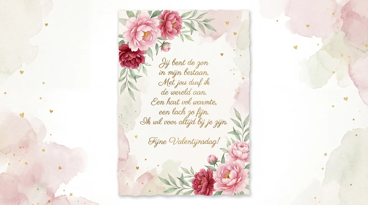 Valentijnsdag kaart voor geliefde