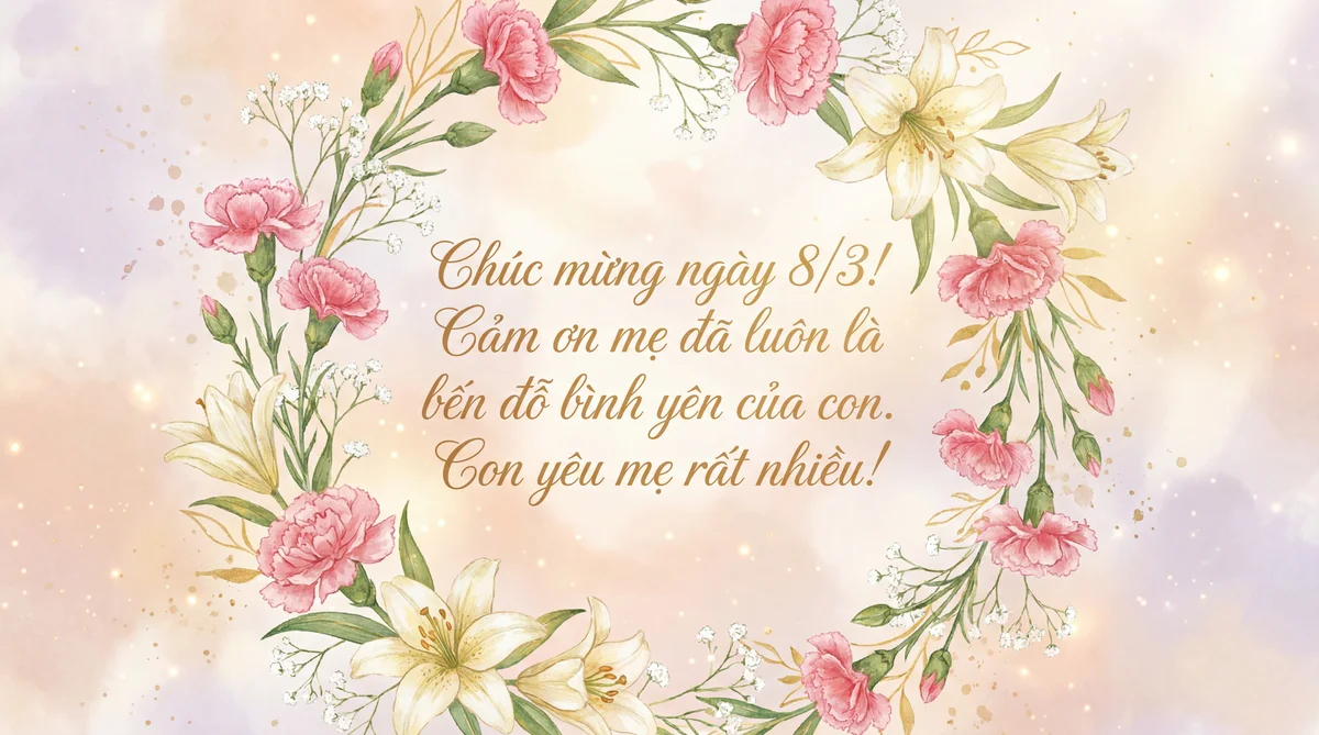 Lời chúc 8/3 ý nghĩa dành tặng mẹ yêu