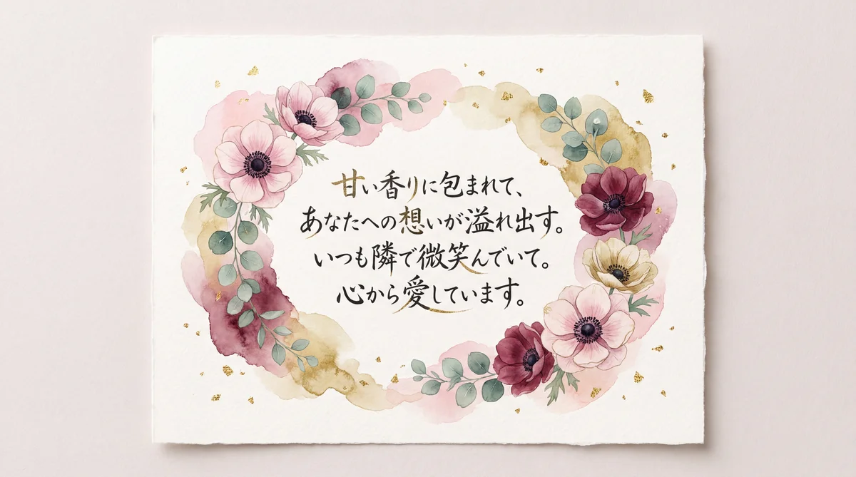 恋人へのバレンタインカードの短いメッセージ