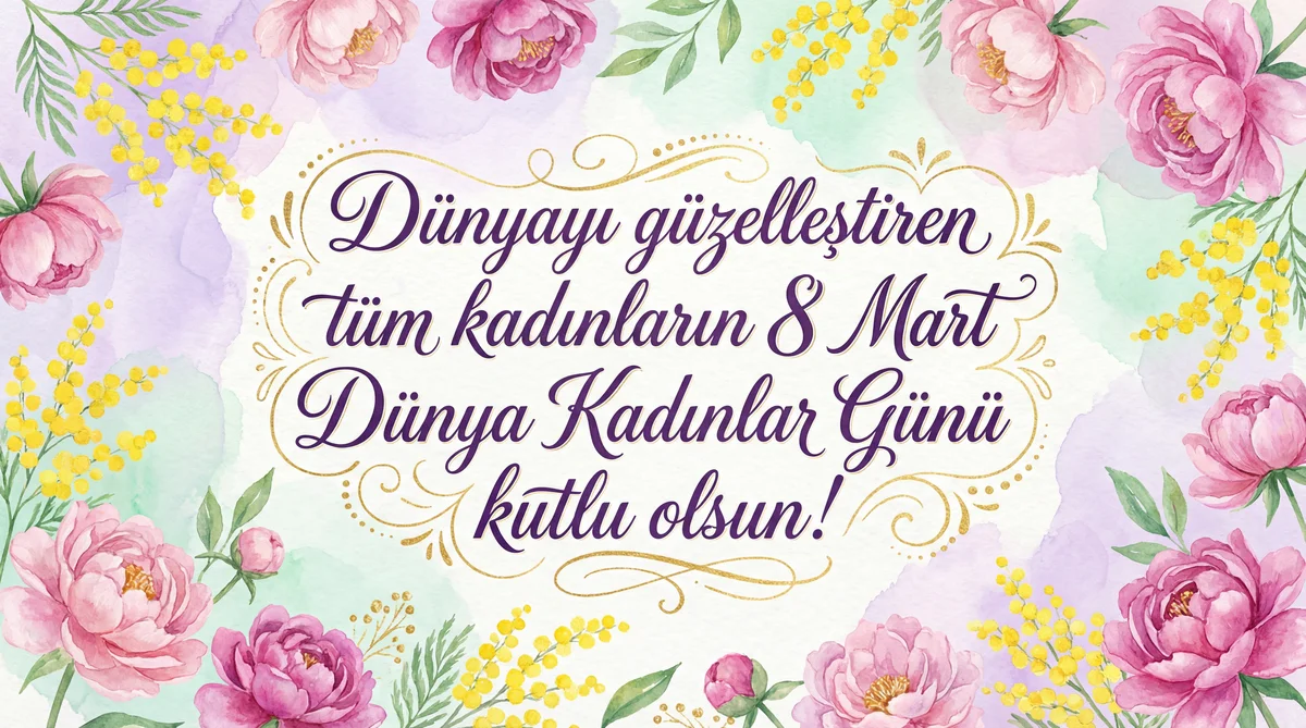 8 Mart Kadınlar Günü için anlamlı bir kutlama mesajı