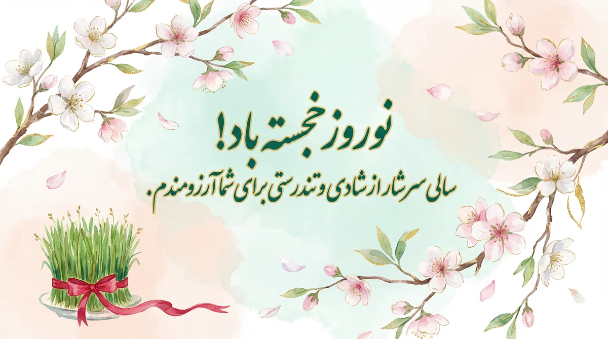تبریک نوروزی برای آغاز بهار و سال نو