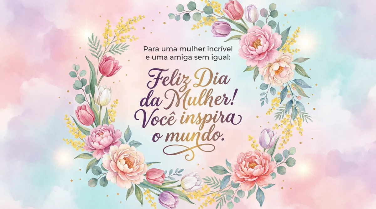Mensagem carinhosa para o Dia da Mulher para uma amiga espec...