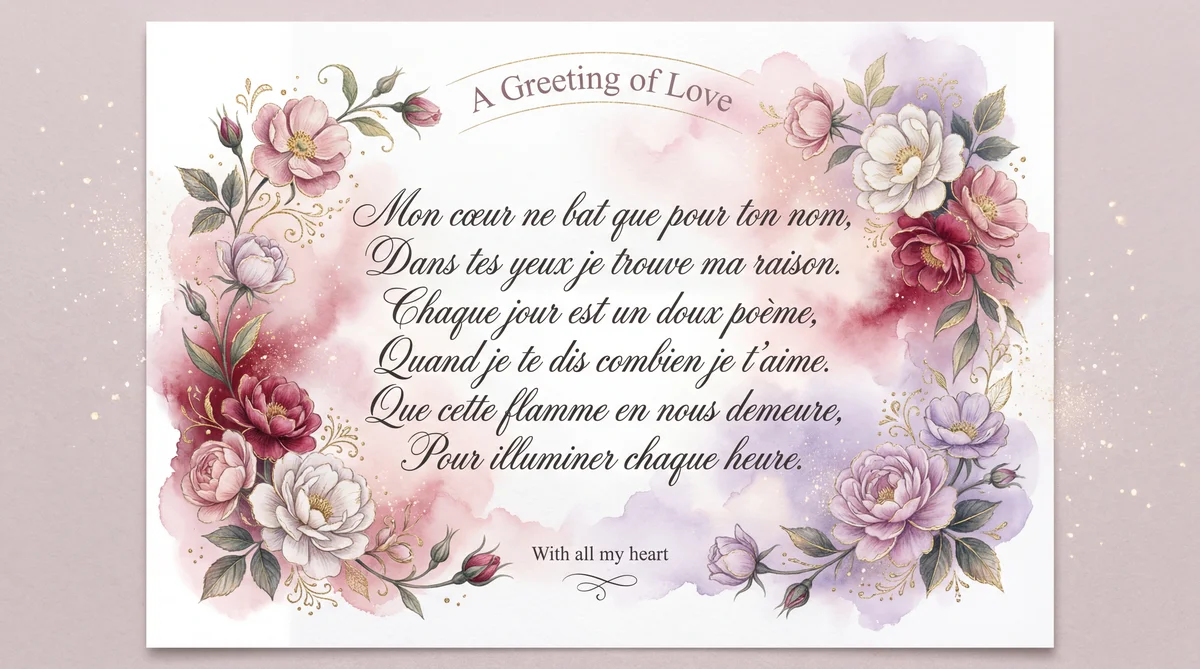 message Saint-Valentin pour mon amour