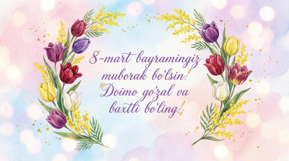 8-mart Xalqaro xotin-qizlar kuni bilan tabrik!