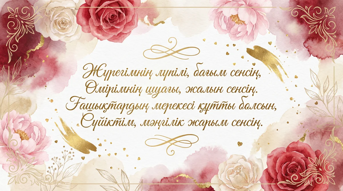 Сүйіктімді Ғашықтар күнімен құттықтау