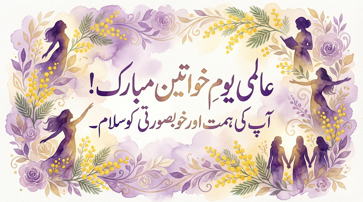 عالمی یوم خواتین پر مبارکباد