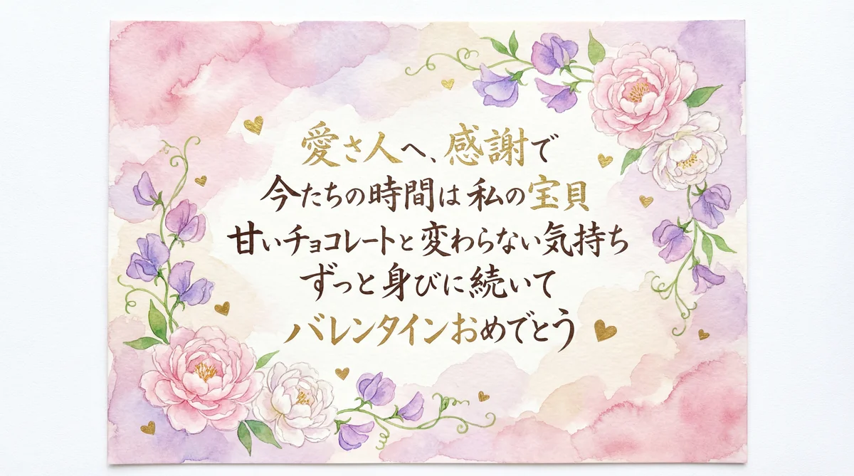 妻へ贈るバレンタインデーの甘いメッセージ