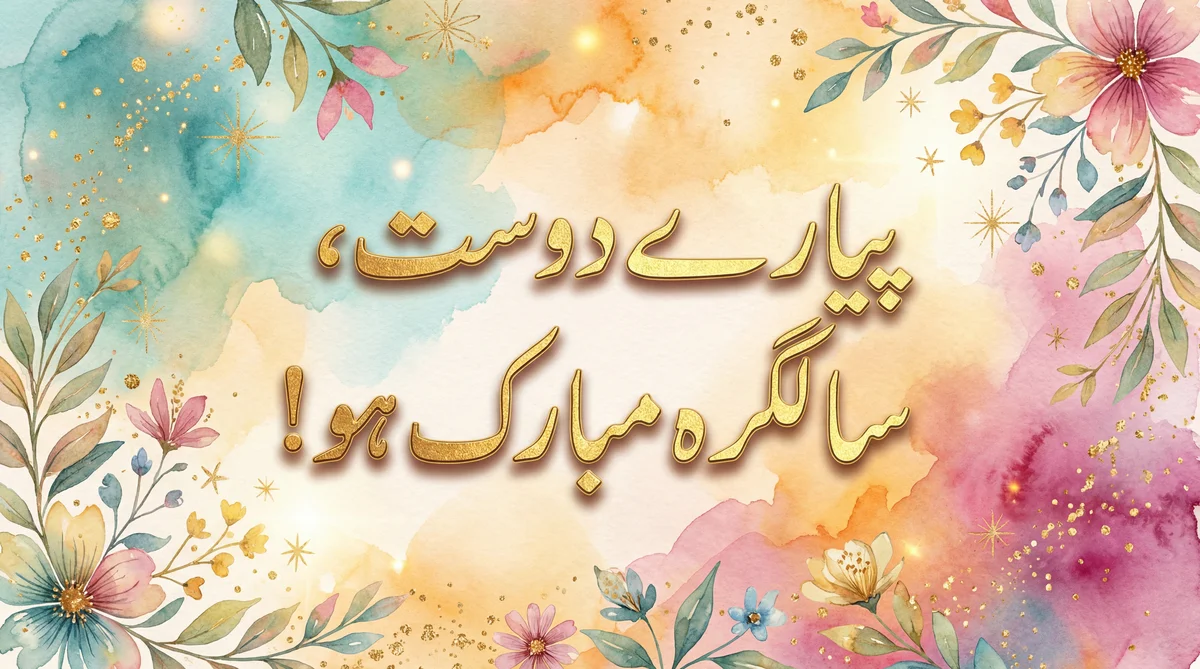 پیارے دوست، سالگرہ مبارک ہو!