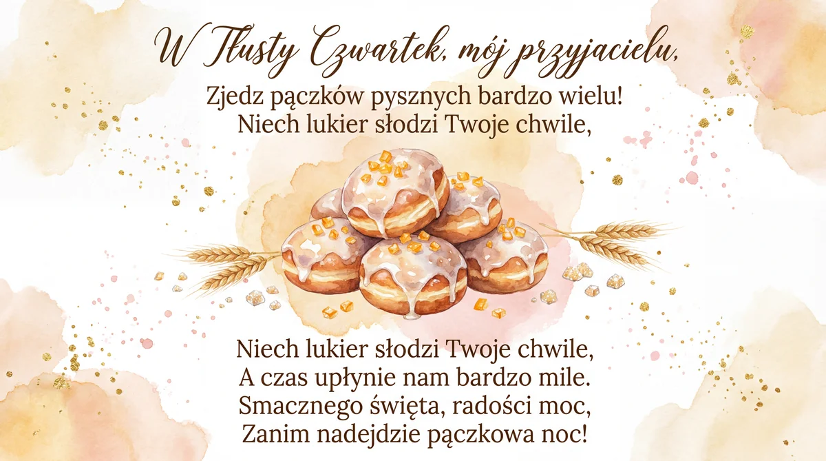 życzenia na Tłusty Czwartek dla najlepszego przyjaciela