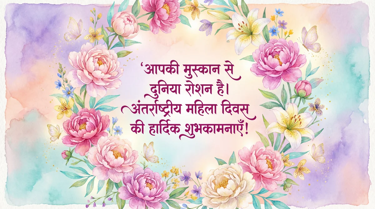 अंतर्राष्ट्रीय महिला दिवस के लिए शुभकामना संदेश