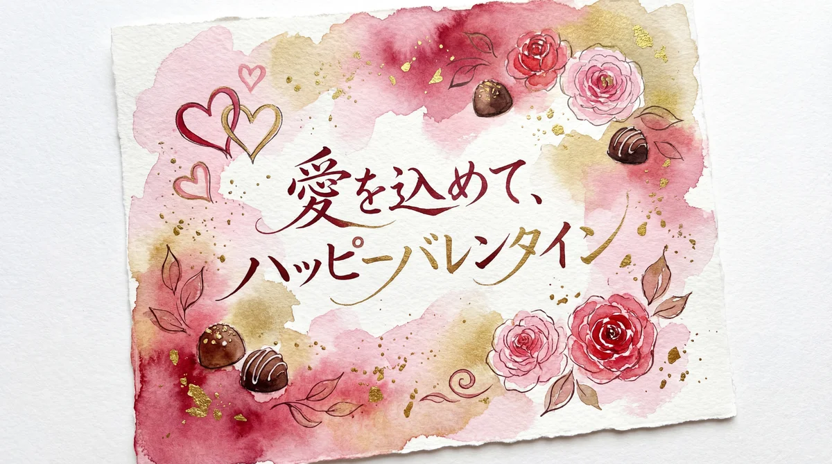 バレンタインデーカードのメッセージ例