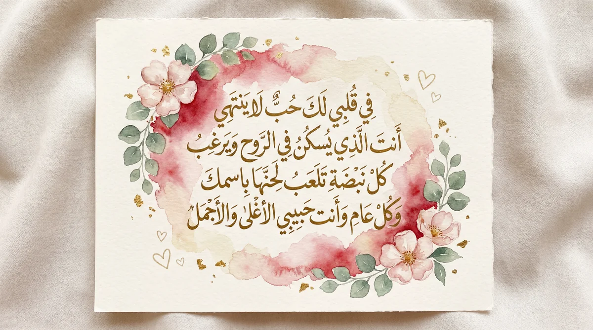 بطاقة عيد الحب للحبيب