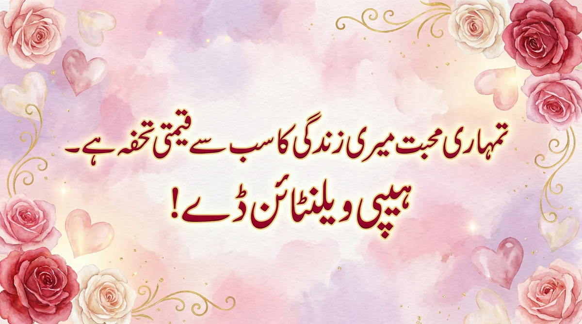 ویلنٹائن ڈے پر پیار بھرا پیغام
