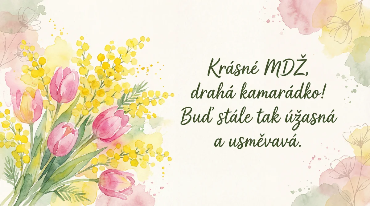 přání k MDŽ pro kamarádku