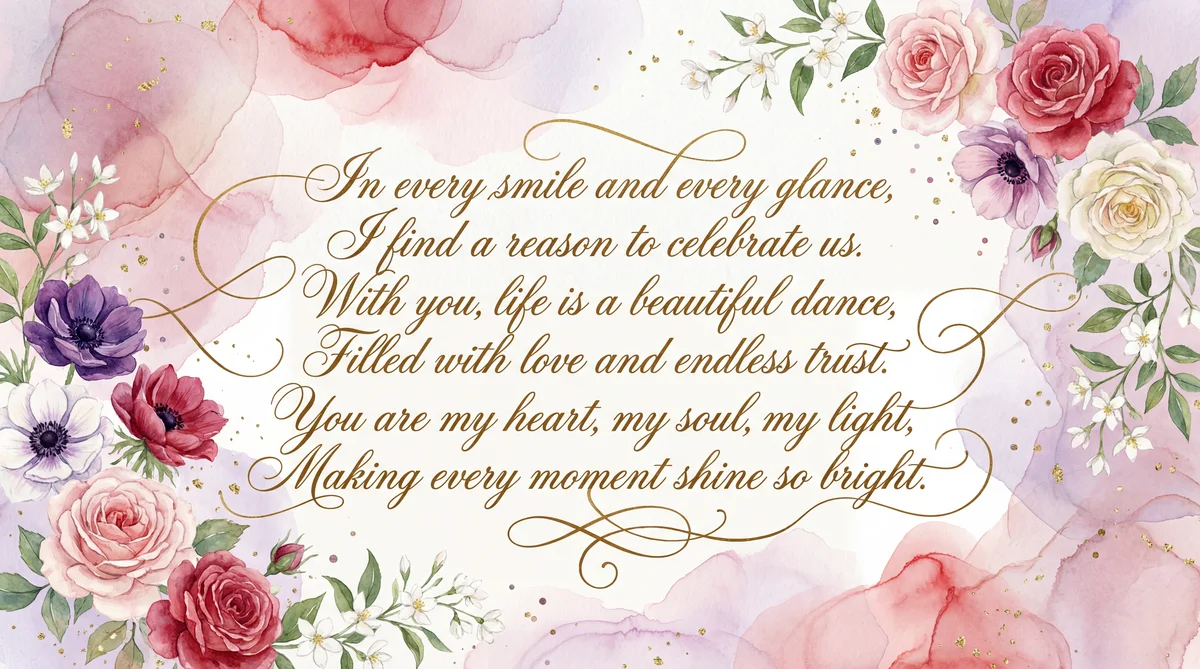 Valentine's Day card message for my dear partner