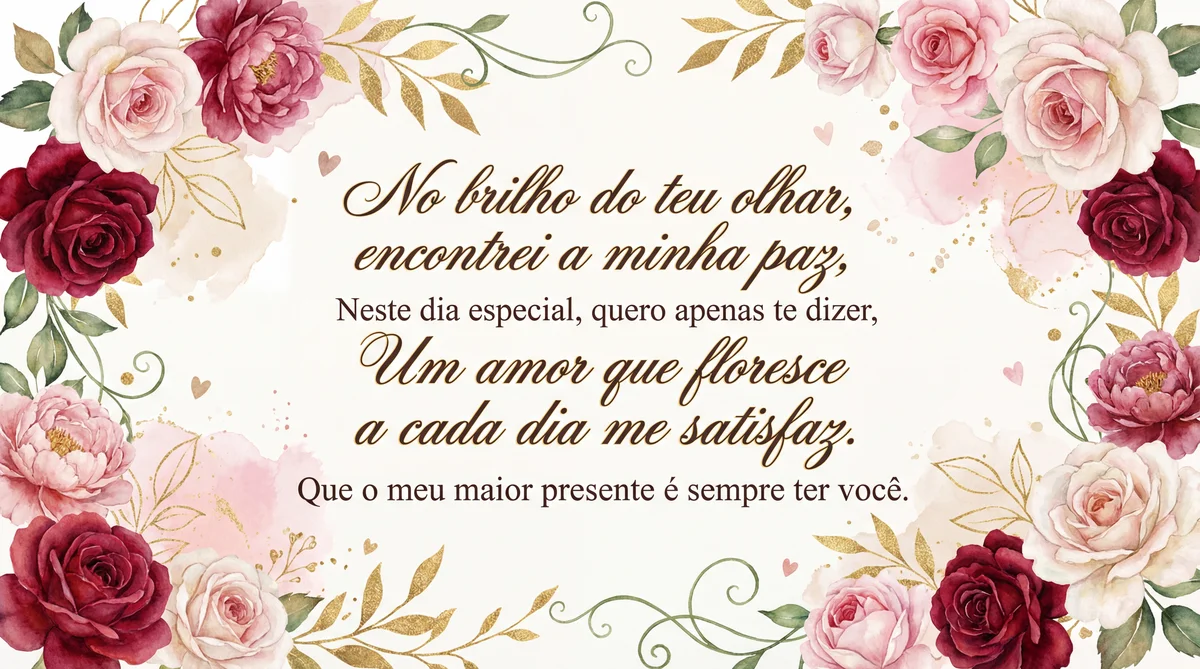 Cartão de Dia dos Namorados para meu amor