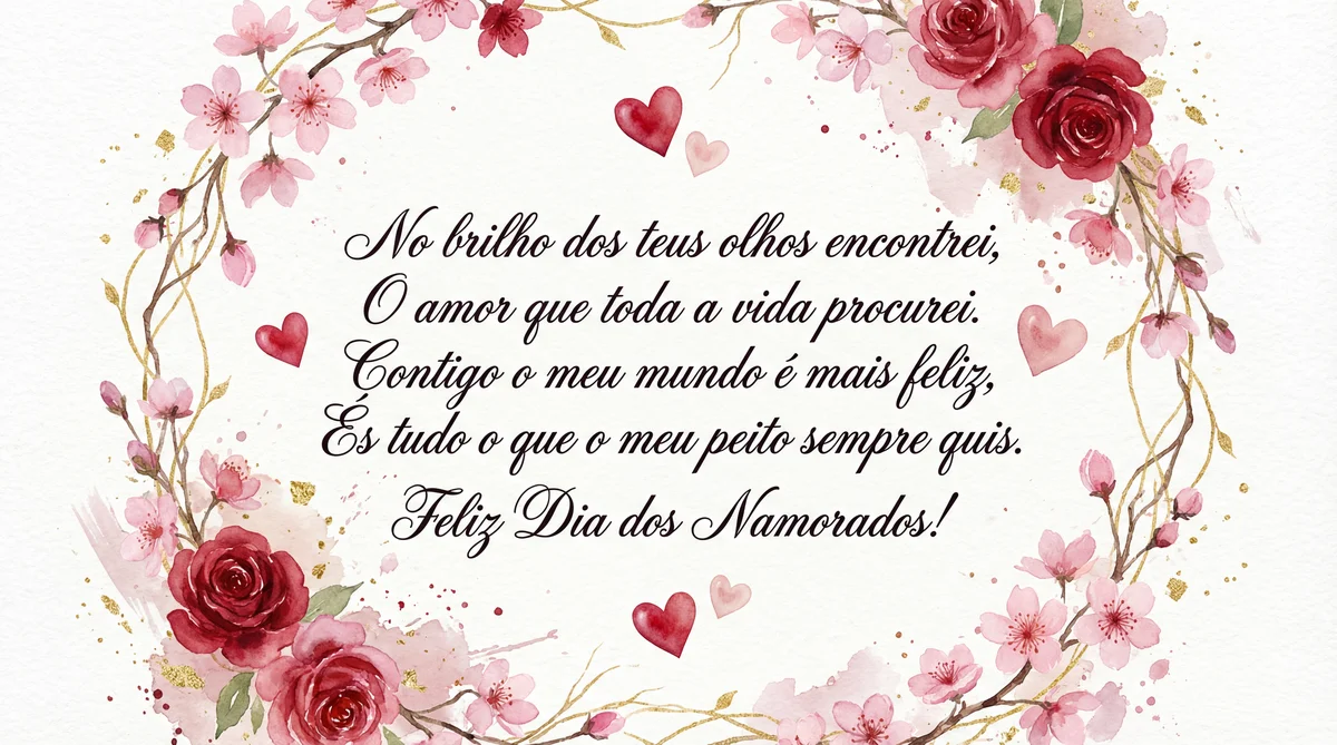 Cartão de Dia dos Namorados para meu amor