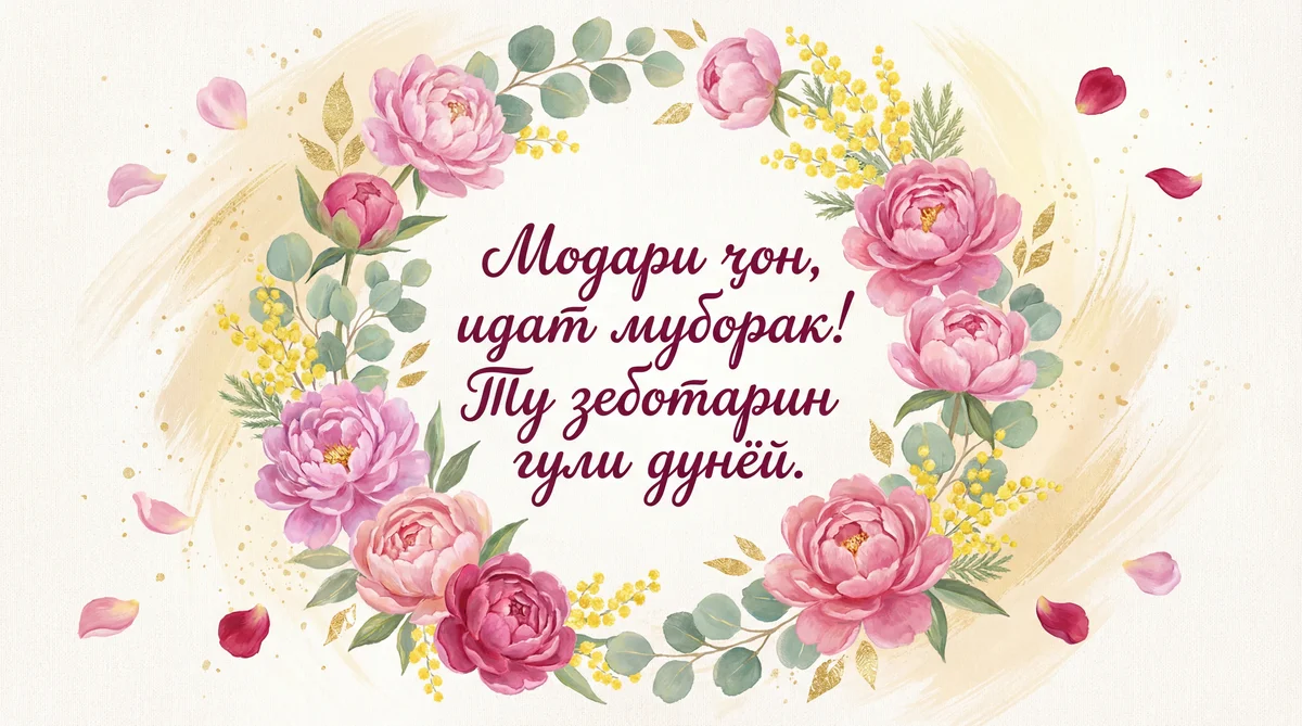 Табрикоти гарм ба муносибати Рӯзи бонувон ба модарҷон