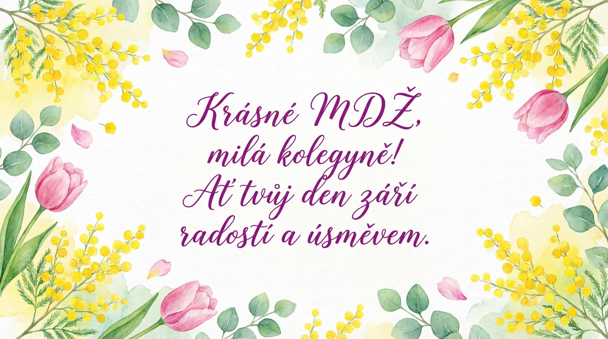 Přání k MDŽ pro kolegyni
