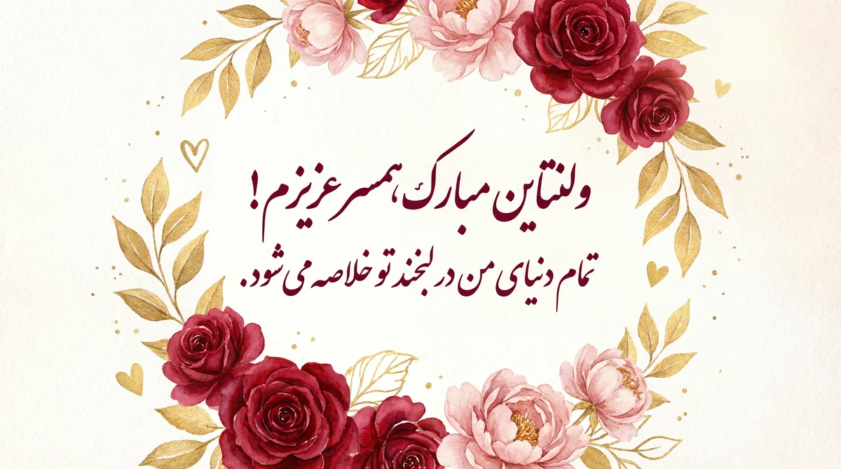 متن تبریک روز ولنتاین برای همسر عزیزم