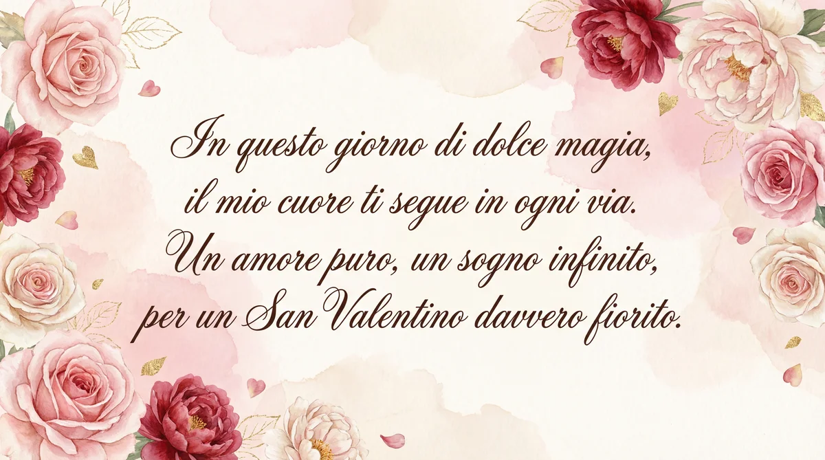 Auguri d'amore per il tuo San Valentino
