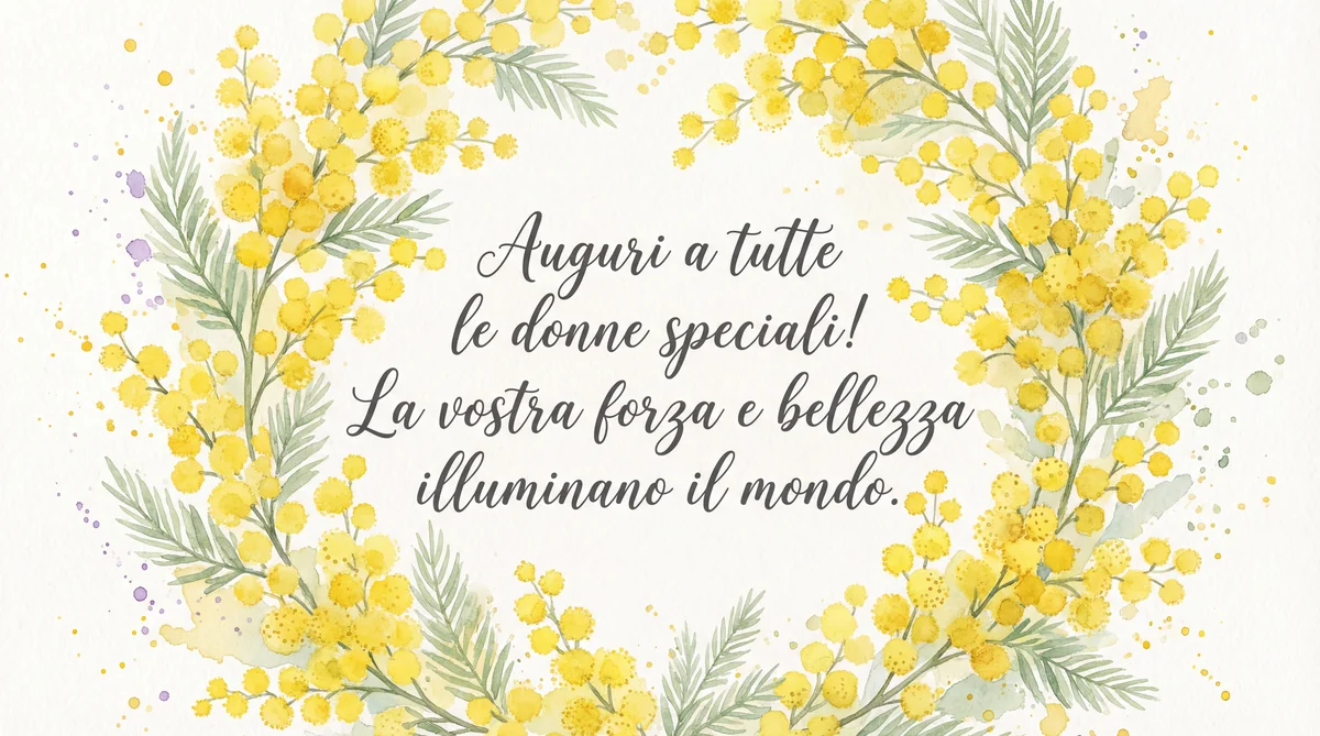 Auguri per la Festa della Donna a tutte le donne speciali!