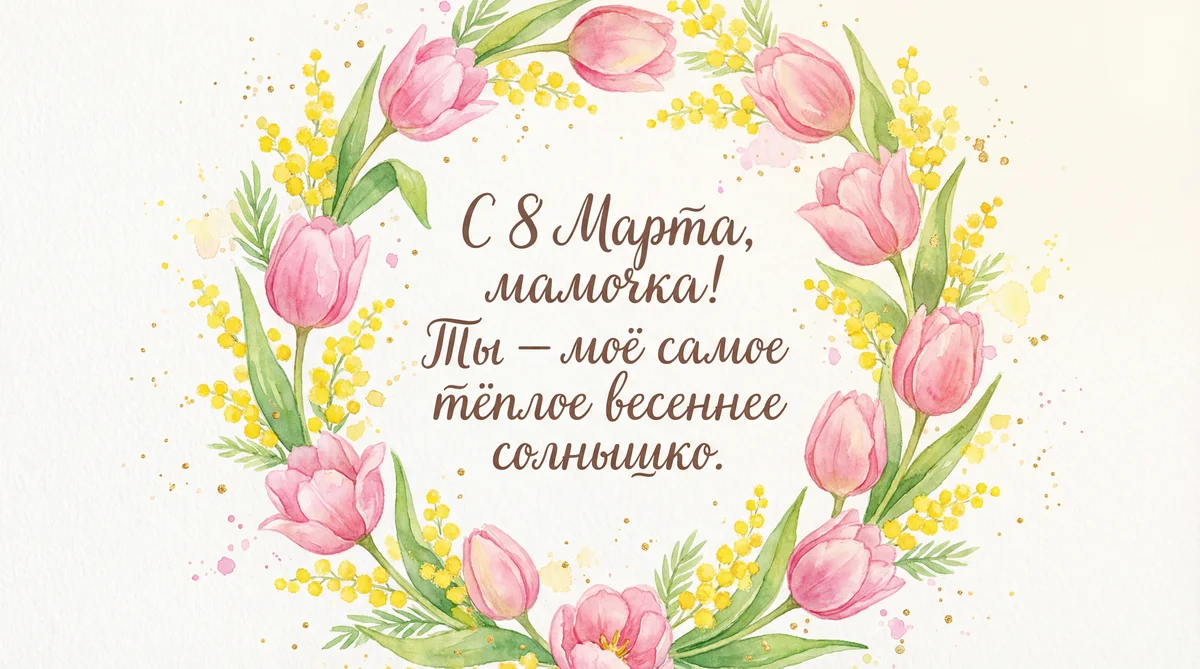 поздравление с 8 марта маме