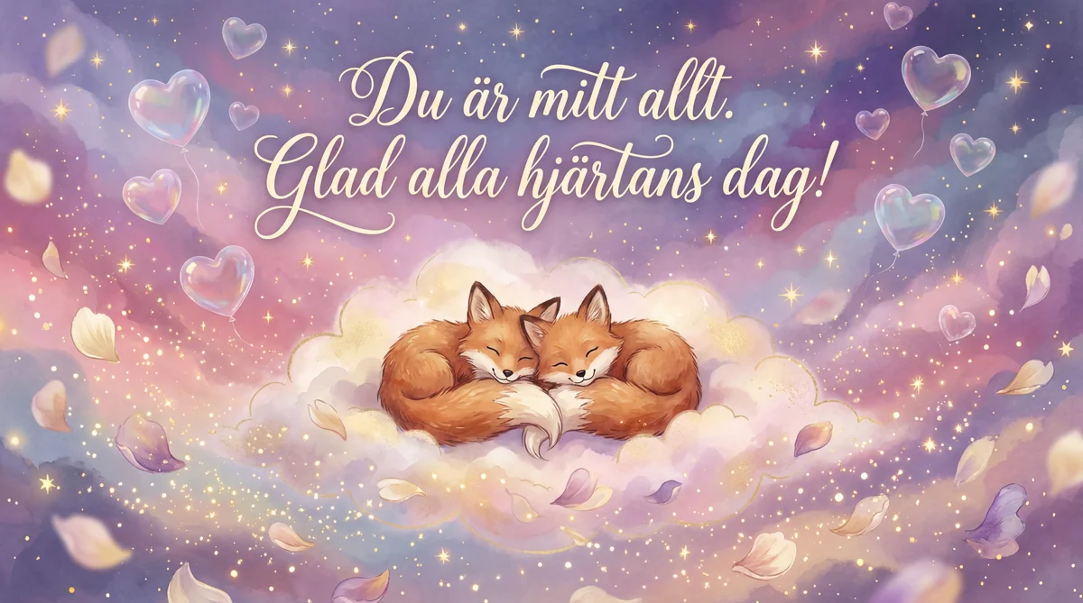 Alla hjärtans dag-kort till min älskling