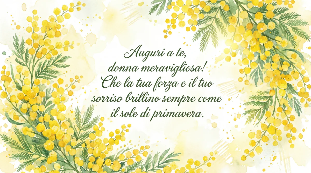 Biglietto di auguri per la Festa della Donna