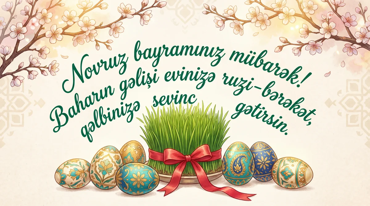 Novruz bayramı münasibətilə ürək sözləri