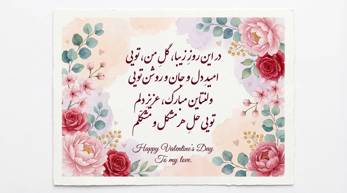 تبریک روز ولنتاین به همسرم