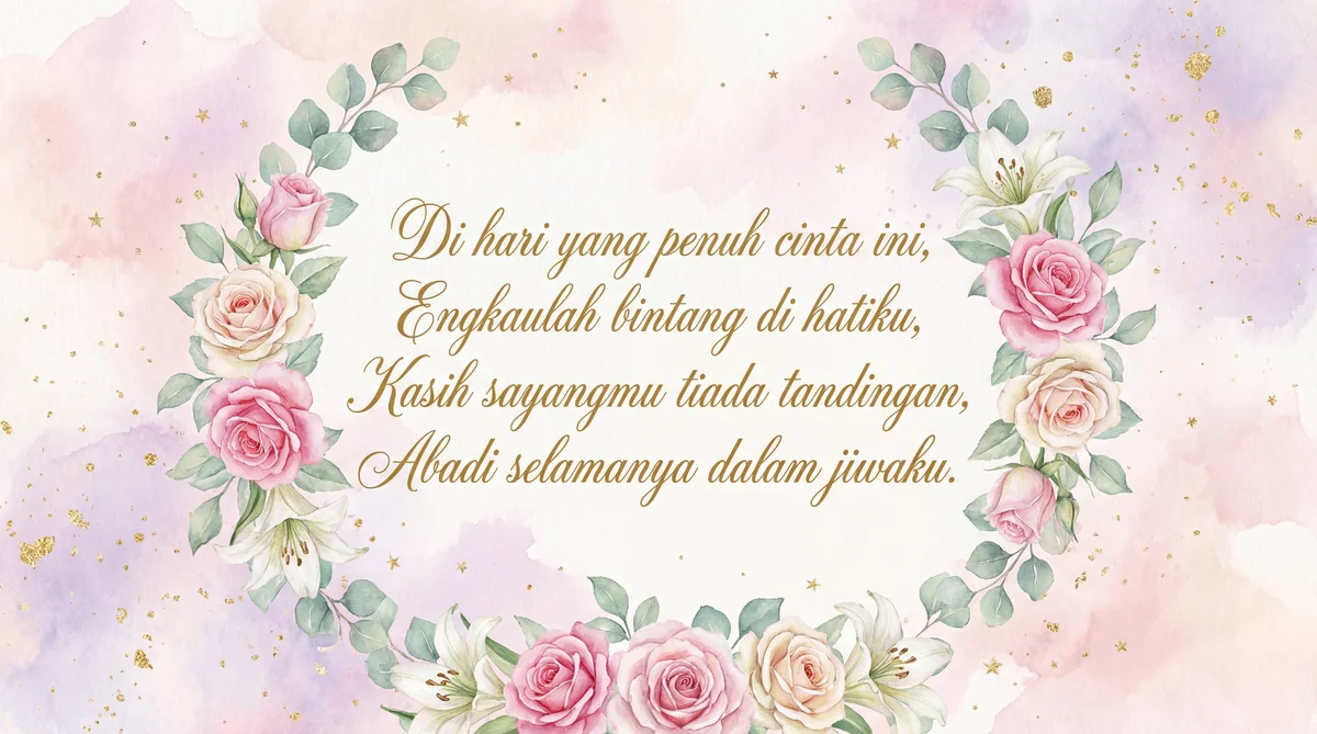 Kad ucapan Hari Kekasih untuk pasangan.