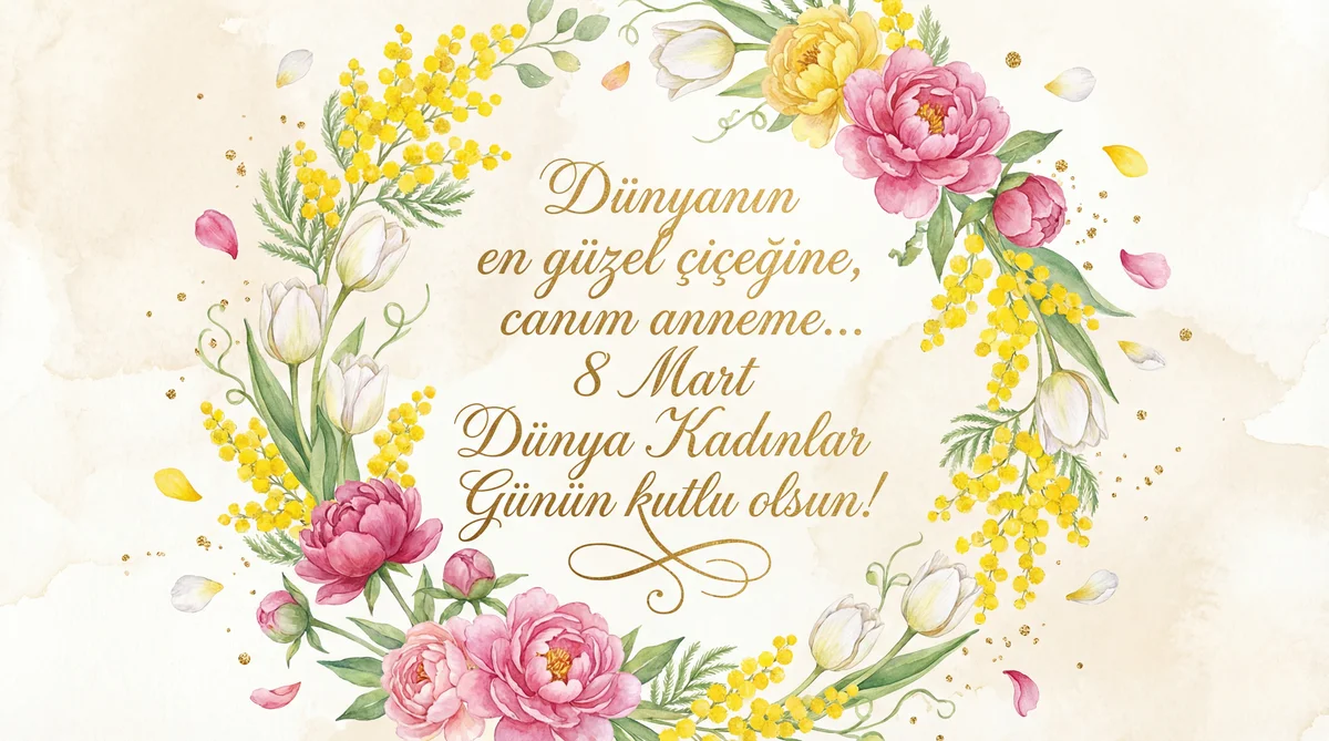 8 Mart Dünya Kadınlar Günü için anneme özel mesaj