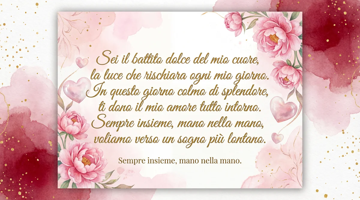 Biglietto di San Valentino per il mio amore