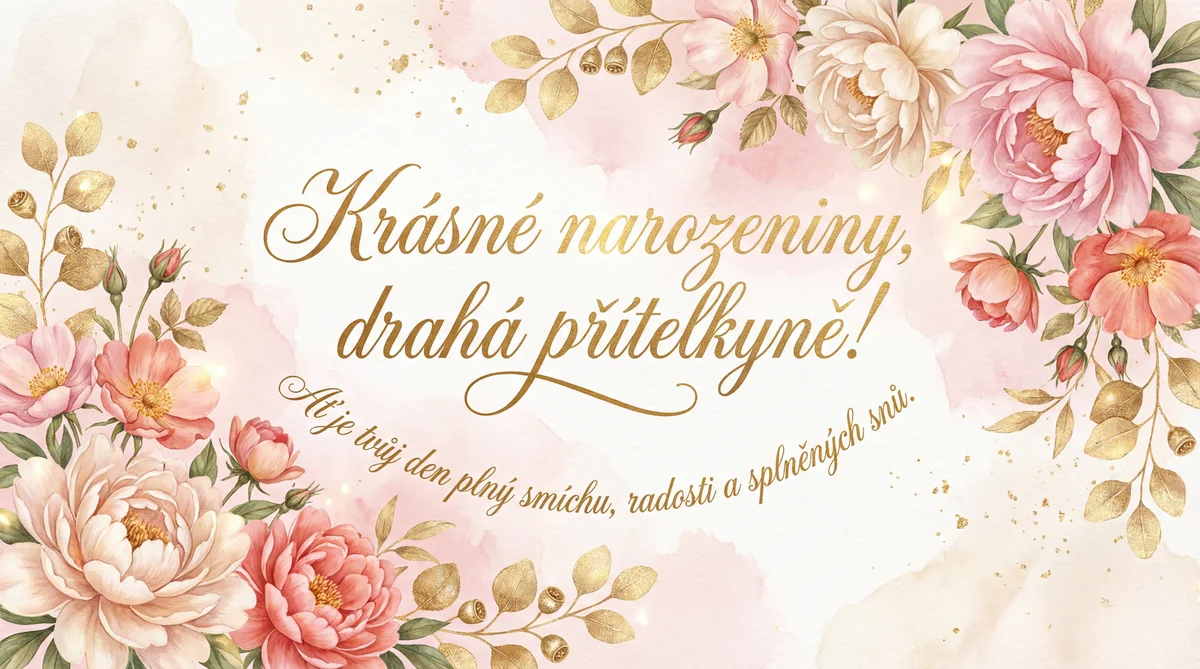 přání k narozeninám pro kamarádku