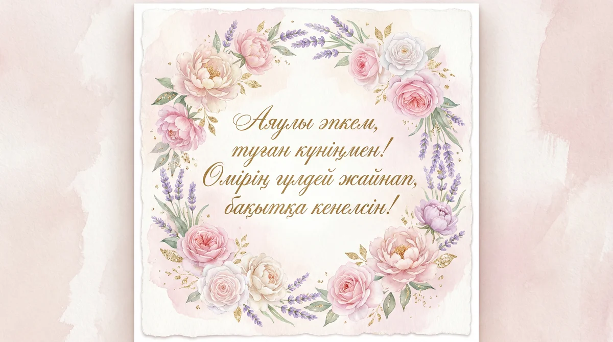 Әпке туған күніңмен құттықтау